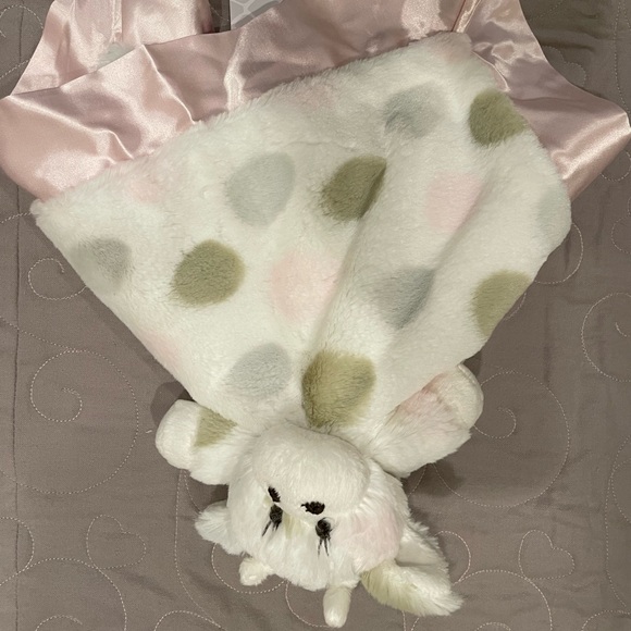 Little Giraffe pink lovey lovie blanket blanky NWT - Picture 3 of 4
